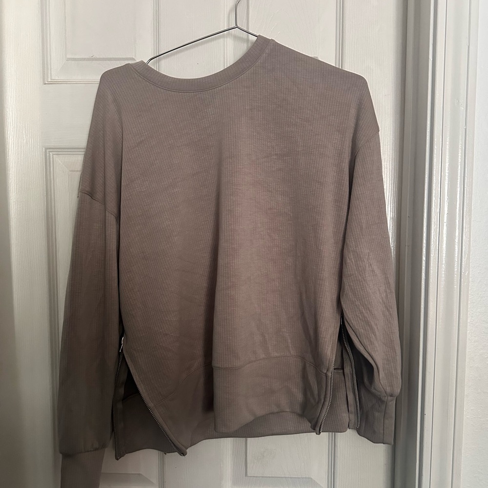 Brown Ribbed Sweatset